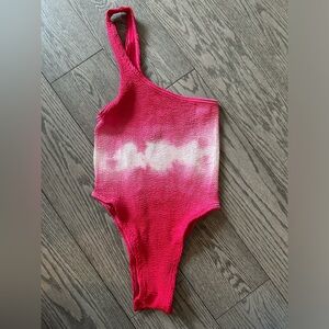 Bond-eye crinkle one shoulder one piece new with tags- one size fits all